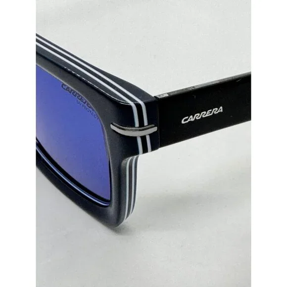 CARRERA men's square sunglasses- Black/Blue54mm Model 305/S Y00